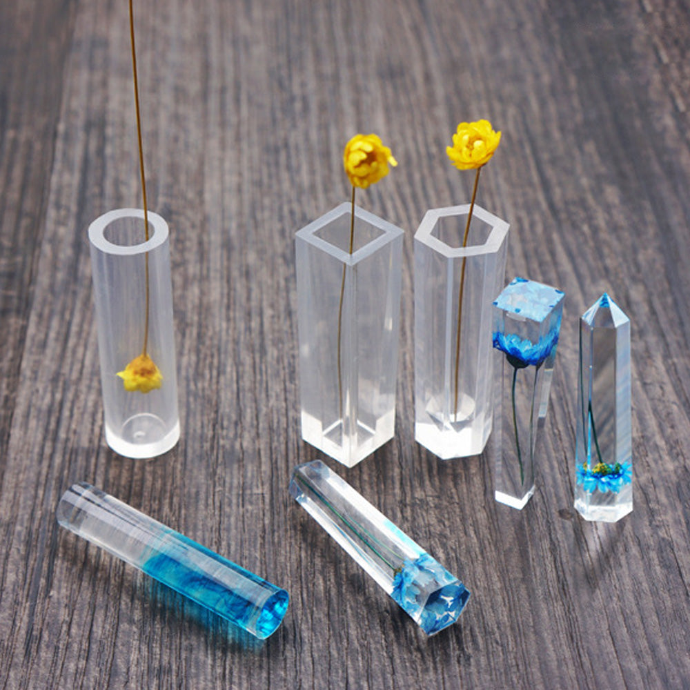 1 pcs Cylinder tube Mold pendant Resin Silicone Mould Jewellery