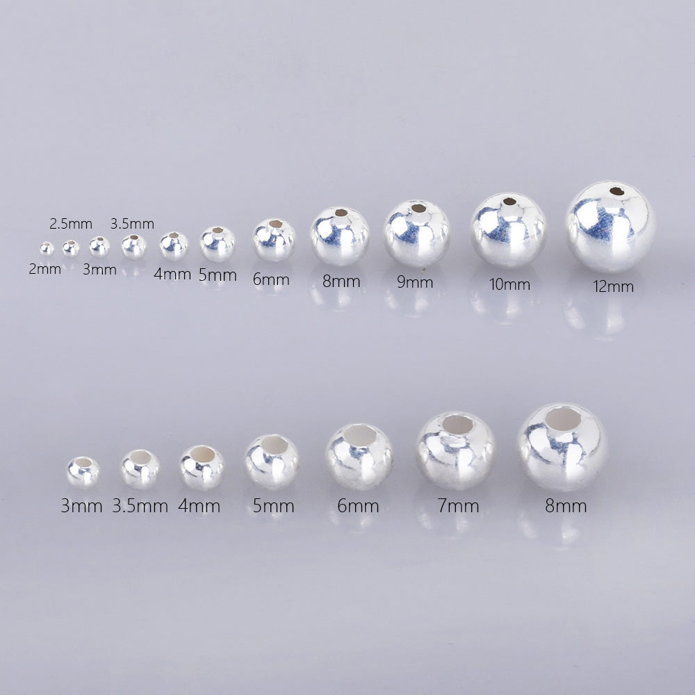 Solid 925 Sterling Silver Beads Rondelle/roundel Spacer Loose Bead