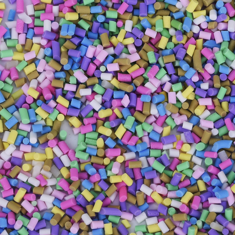 Rainbow Polymer Clay Sprinkles, Polymer Clay Confetti, Fake Sprinkles