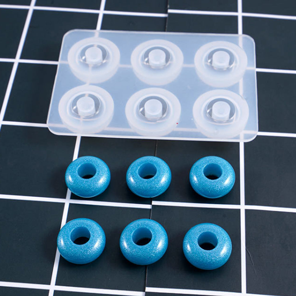 Silicone Mold for Jewelry Beads Oblate Flat Ball Beads 16mm 12mm