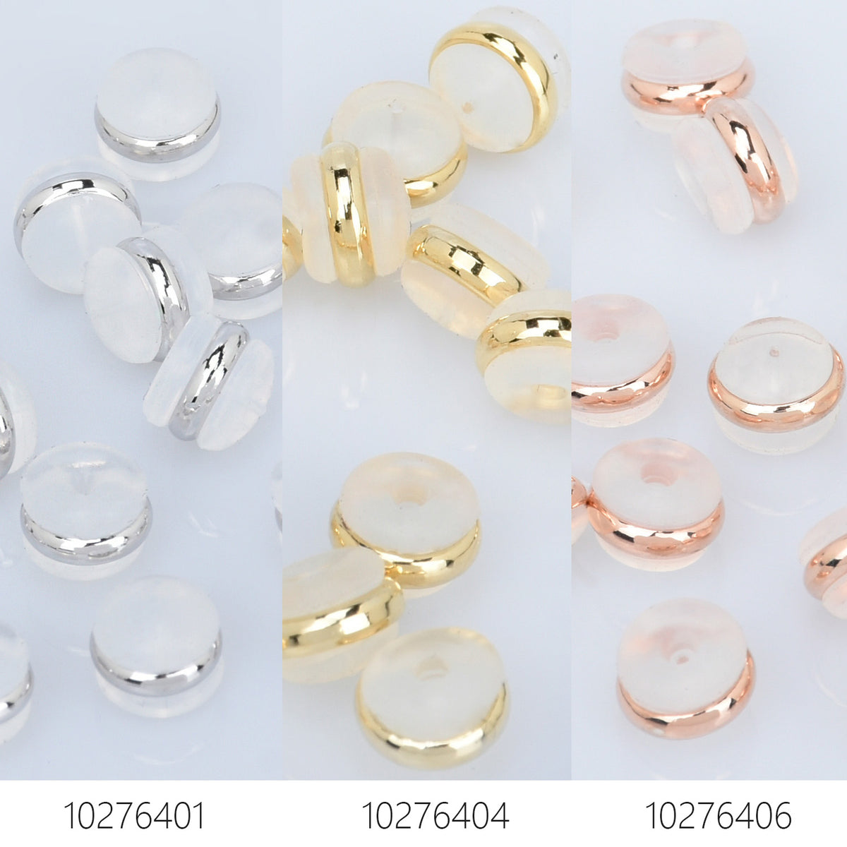 7mm Earring Back Stoppers Rubber Ear Nuts Ear Back Earring Component F –  Rosebeading Official