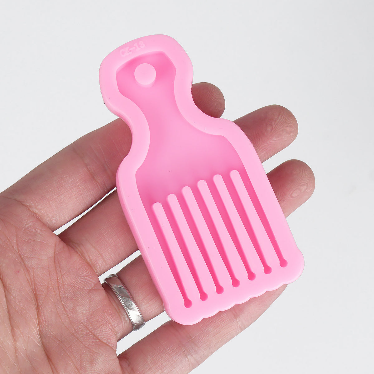 Mirror Cat Hair comb Comb Silicone resin mold,kawaii style Making Hair  accessories Mold,Polymer Clay