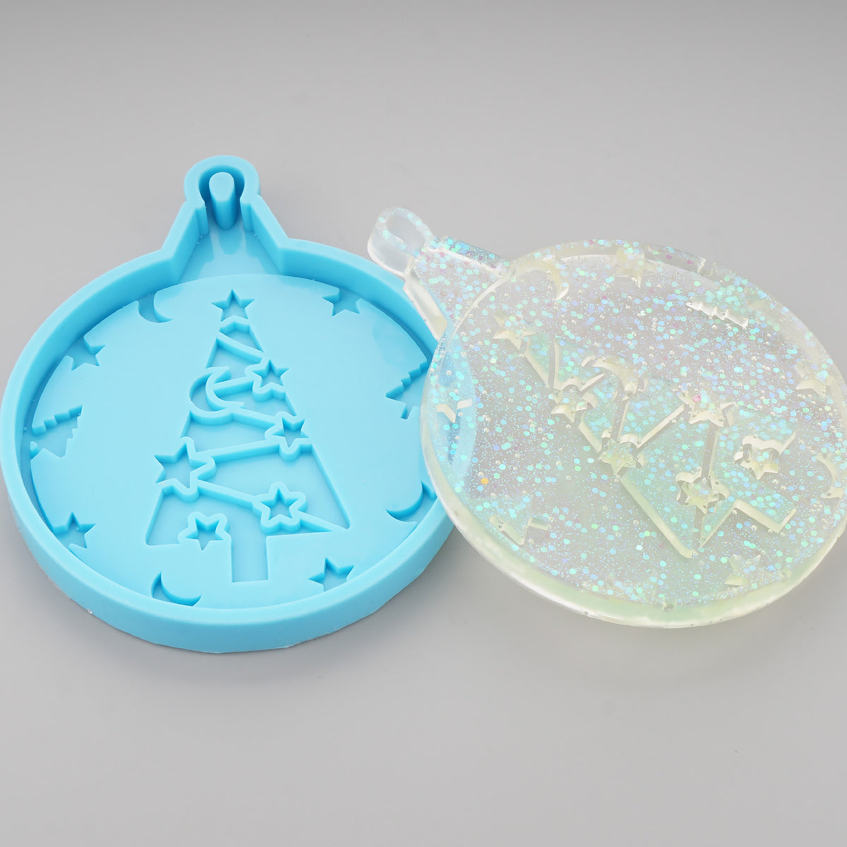 Holographic Light Shadow Coaster Silicone mold, Epoxy Resin Geode