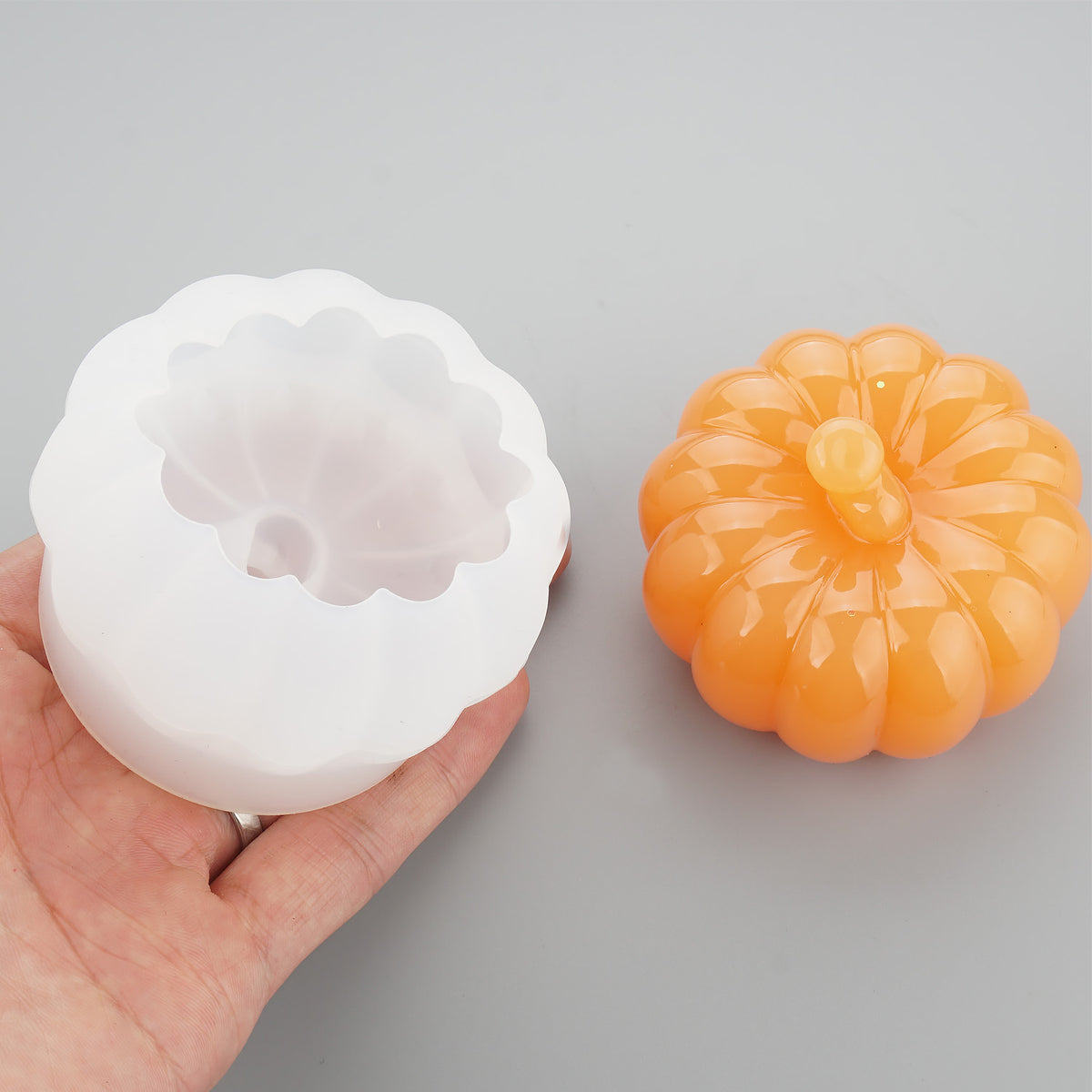 small 3D Pumpkin silicone mold for candy,chocolate, soap,halloween