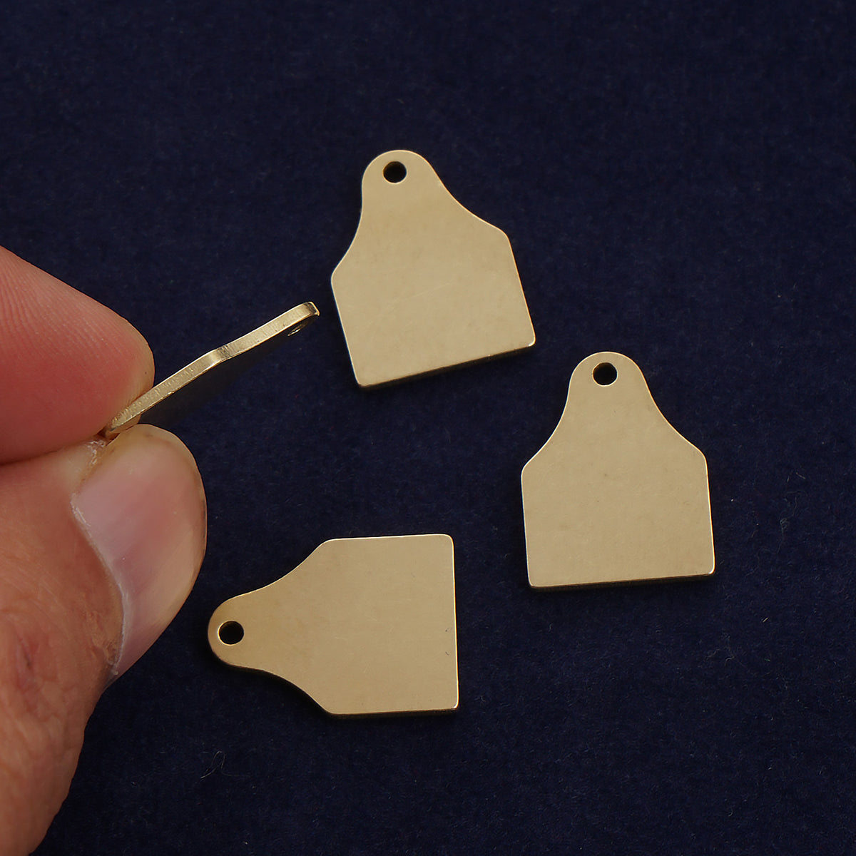 about 18mm Single-Hole circular sheet brass,Brass Blanks stamping