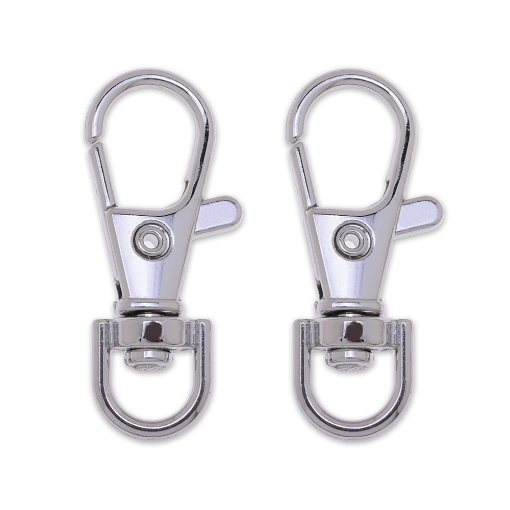 30pcs Key Chain Flat Key Rings Lanyard Snap Hook Metal