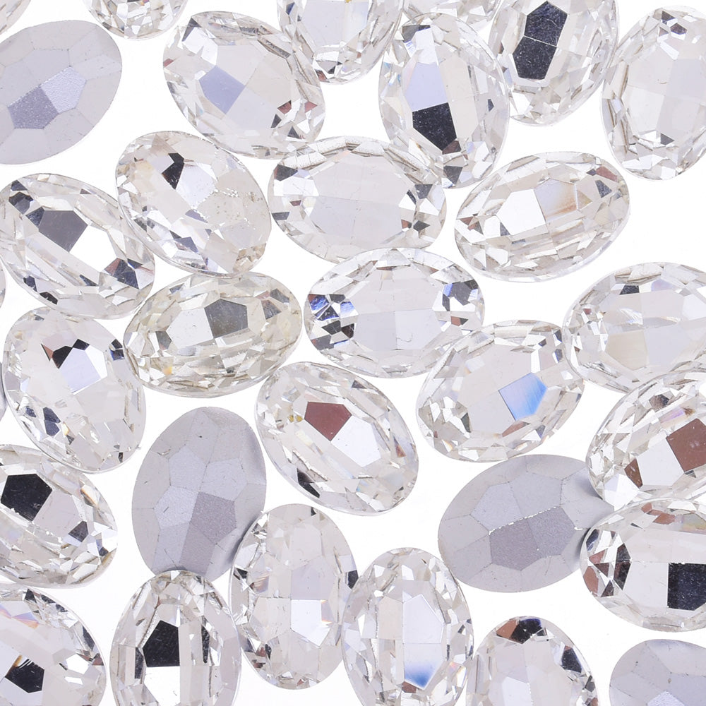 13x18mm Oval Pointed Back Rhinestones Glass Jewels point crystal Nail –  Rosebeading Official