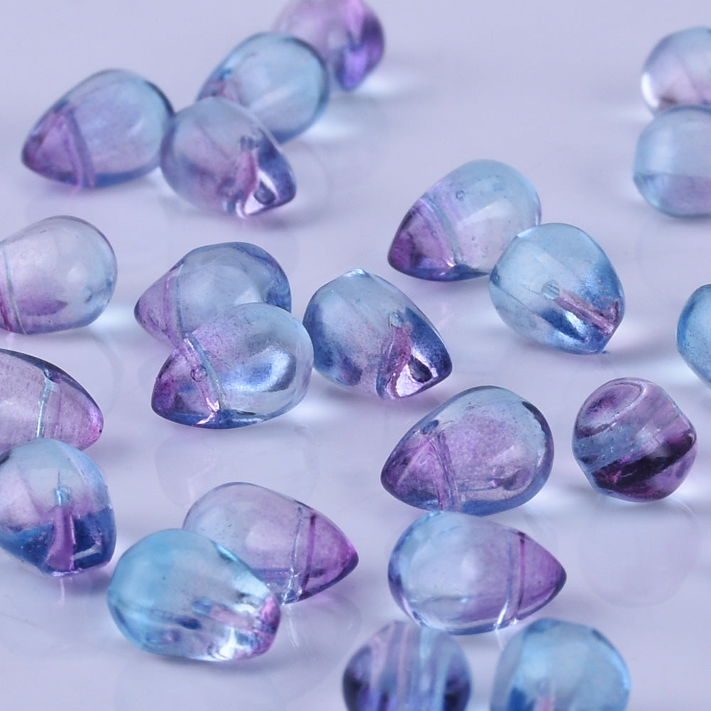 6*9mm Glass Teardrop Beads Czech beads Glass drop Beads Glass