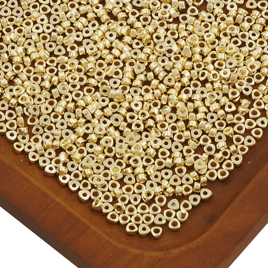 18 Karat Round Bead Gold Spacer (Pack of 5 pieces)