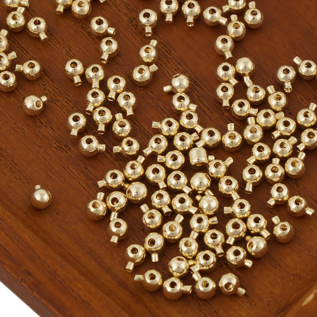 5mm Smooth Round Beads, 14K Gold Filled (20 Pieces)