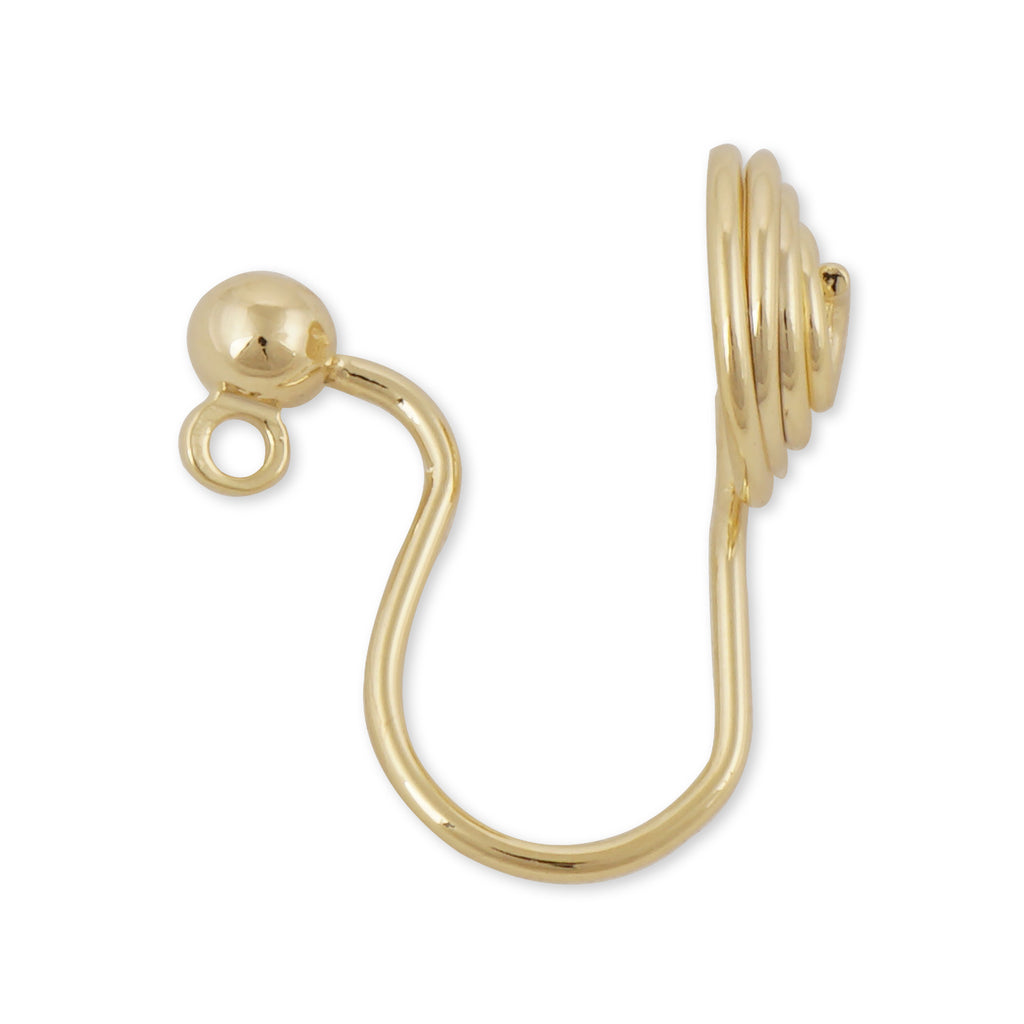 Buy 14K Gold Plated Screw Back Non Pierced Earrings W/ Cup Peg, Gold Tone  Unpierced Earring for Earring Jewelry Making Online in India - Etsy