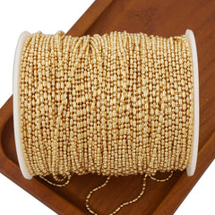 6 feet 1.5mm 14K Gold Filled Bamboo Chain, Gold Filled Bulk Chains, Unfinished Chains, Bulk Necklace Chain for DIY Jewelry Making 10414050
