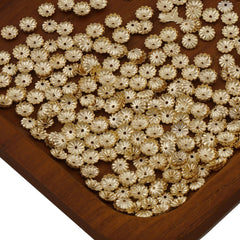 200PCS 14k Gold Filled Bead Caps, 5mm Flower Bead Caps, Can work 5-9mm beads, Bead Cap with 0.57mm hole 10419950