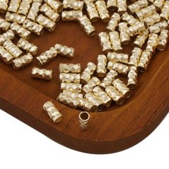 3*5mm 14K Gold Filled Faceted Tube Beads for Bracelet Necklace Jewelry Making Supply Wholesale 100pcs/bag 10421850