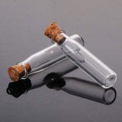 13*29mm Cute mini clear cork stopper glass bottles, tiny glass bottles –  Rosebeading Official