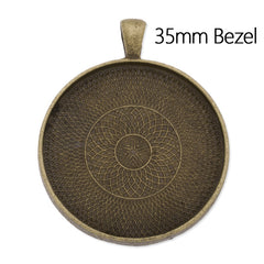 35mm Round pendant trays,zinc alloy filled,antique bronze palted,20pcs/lot