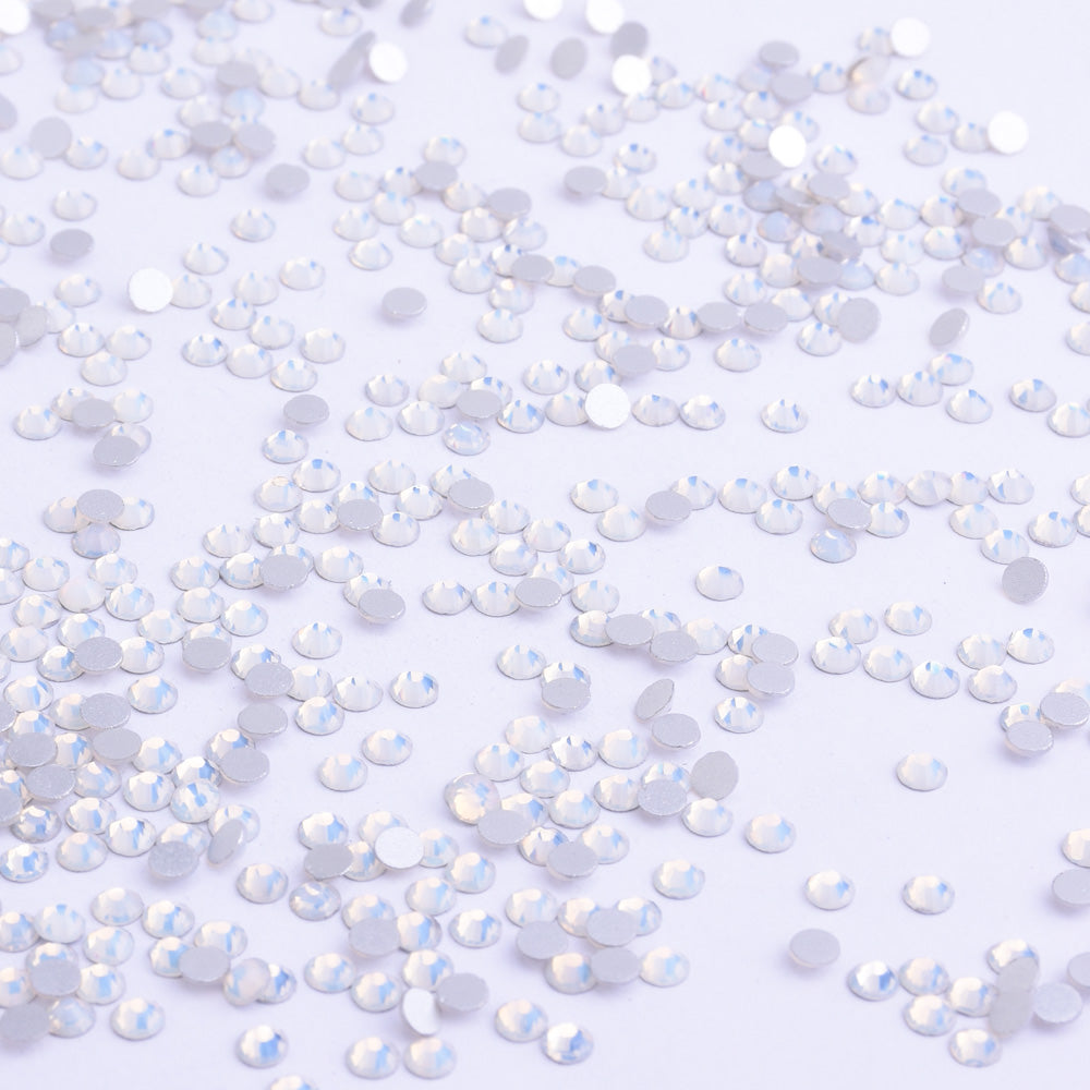 SS5 1440PCS White opal Non Hot Fix Crystal, Flat Back 3D Rhinestones DIY Phone case Nail art design deco supplies