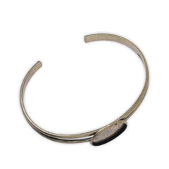 5 Adjustable Antique Bronze Bracelet With 20MM Round Setting,Cuff,Adjustable, fit 20mm Round Cabochons