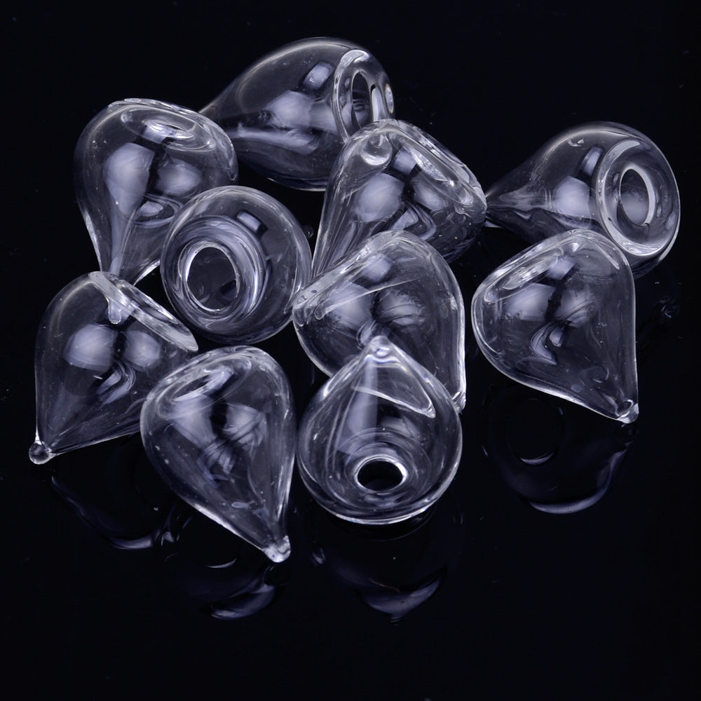 Small glass Bottle for making necklace earring pendants about 9*13mm glass bottle 2.5mm Aperture size 20pcs 10166350