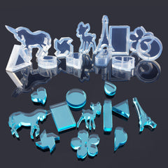 1 Pcs Transparent Silicone Mold for Jewellery Diy,Rectangle Mold Polymer Clay Baking Tools
