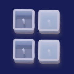 1 pcs Crystal silicone mold  Cube pendant Jewellery Making  Cabochons for earrings pendant Resin Silicone Mould Without hole Fashion