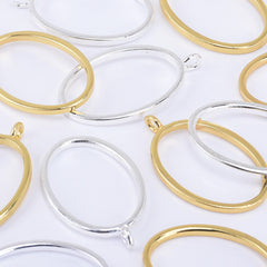 43*26mm Zinc alloy Open Back Pendant Oval Frames bezel pendants jewelry Accessories 10pcs 102316