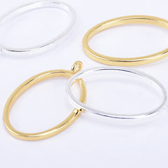 43*26mm Zinc alloy Open Back Pendant Oval Frames bezel pendants jewelry Accessories 10pcs 102316