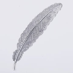 110*24mm Brass Feather BookMark Feather Pendant charm Personalized BookMark Gift 10pcs 102383