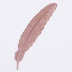110*24mm Brass Feather BookMark Feather Pendant charm Personalized BookMark Gift 10pcs 102383