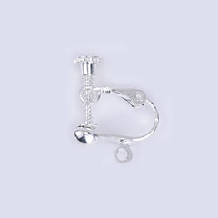 4mm Brass Screw Back Earring Clips non pierced clip Brass Clip on Earring Findings 20pcs 102386