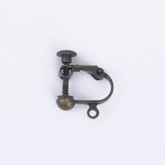 4mm Brass Screw Back Earring Clips non pierced clip Brass Clip on Earring Findings 20pcs 102386