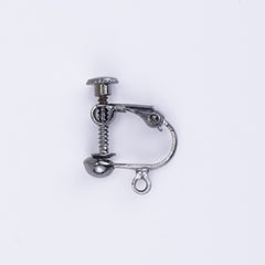 4mm Brass Screw Back Earring Clips non pierced clip Brass Clip on Earring Findings 20pcs 102386