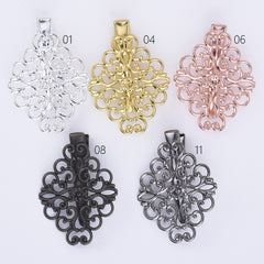 30*38mm Brass Barrette Hair Clip Filigree Barrette Blank Hair Clip Hair Accessories 20pcs