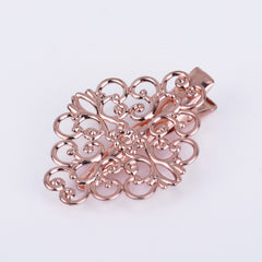 30*38mm Brass Barrette Hair Clip Filigree Barrette Blank Hair Clip Hair Accessories 20pcs