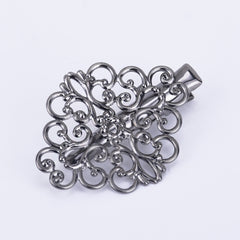 30*38mm Brass Barrette Hair Clip Filigree Barrette Blank Hair Clip Hair Accessories 20pcs