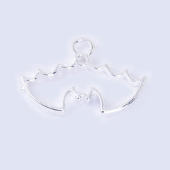 29*19*3mm Zinc alloy Bat Open Back Pendant Resin Pendant Frame Jewelry Findings 10pcs
