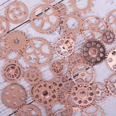 Alloy Gear Charms Collection Steampunk Gear pendant beads Wheel Cogs DIY Supplies 100g/bag 102428