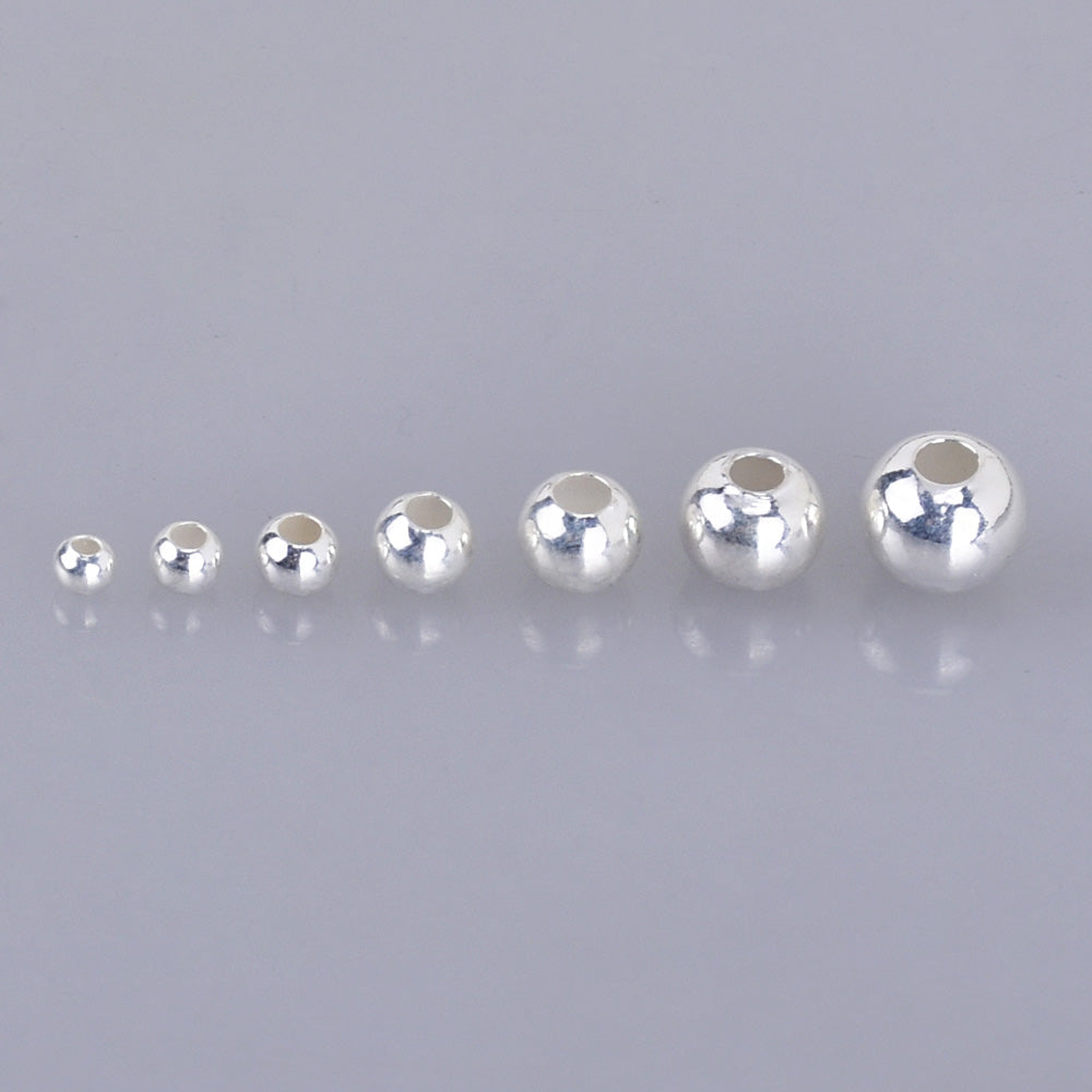 Rhinestone Spacer Beads 20mm Round Silver Thin Large hole size 14mm 25 pcs