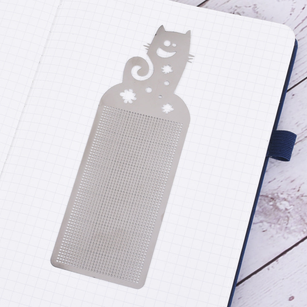 51*14.5*4mm Stainless steel bookmark DIY Cross Stitch Pattern Modern Cross Embroidery Bookworm Gift 1pcs
