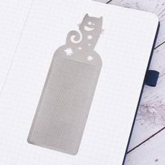 51*14.5*4mm Stainless steel bookmark DIY Cross Stitch Pattern Modern Cross Embroidery Bookworm Gift 1pcs