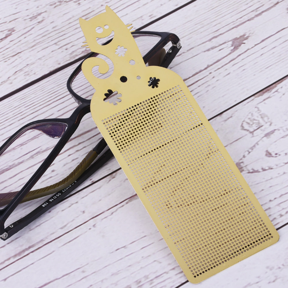 51*14.5*4mm Stainless steel bookmark DIY Cross Stitch Pattern Modern Cross Embroidery Bookworm Gift 1pcs