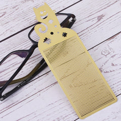 51*14.5*4mm Stainless steel bookmark DIY Cross Stitch Pattern Modern Cross Embroidery Bookworm Gift 1pcs