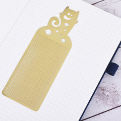 51*14.5*4mm Stainless steel bookmark DIY Cross Stitch Pattern Modern Cross Embroidery Bookworm Gift 1pcs