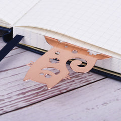 51*14.5*4mm Stainless steel bookmark DIY Cross Stitch Pattern Modern Cross Embroidery Bookworm Gift 1pcs