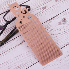 51*14.5*4mm Stainless steel bookmark DIY Cross Stitch Pattern Modern Cross Embroidery Bookworm Gift 1pcs