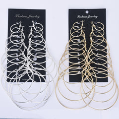 Iron Hoop Earring Component delicate plain hoop earrings Findings 2/2.5/3/3.5/4/4.5/5/5.5/6/6.5/7/7.5cm 12 pairs/card 102489