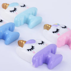 Resin Unicorn cake cabochons 21*28MM kawaii embellishment Flat Back Unicorn Craft DIY phone case Supplies 10pcs 102506