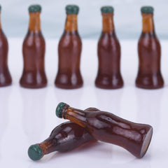 10*29MM Miniature Soda Bottle Cabochons Food Resin Cola Cabochons variety kawaii decoration 10pcs 102510