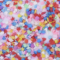 Dessert Candy slices Mixed Sprinkles Polymer Clay Confetti Sprinkles Small Cabochons Fake Food Cell Phone Deco 100grams 1bag 102511
