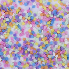 4mm Sakura Cherry Blossoms Polymer Clay Confetti Sprinkles Topping Nail Art Decoden Slime Rainbow 100grams 1bag 10251450